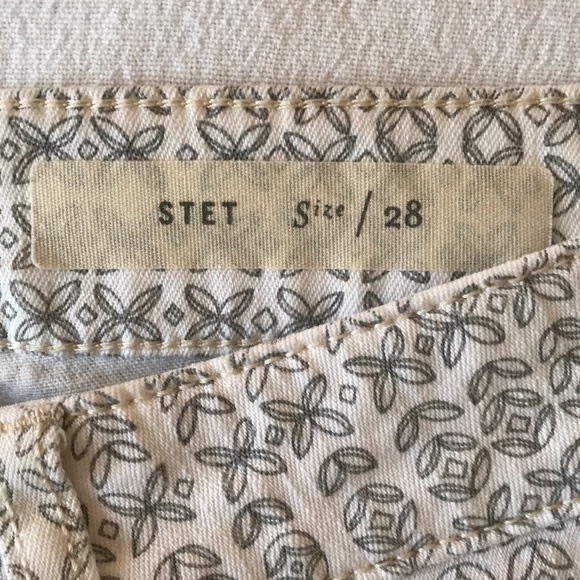 Pilcro and the Letterpress Stet Morocco Print Jeans Size 28 NWOT - Picture 8 of 9